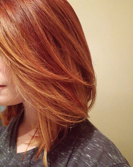 Red with Strawberry Blonde Hair