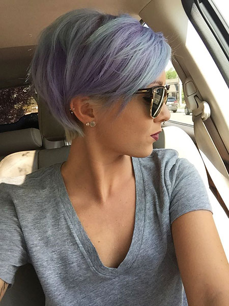 Lavender Pixie Hair
