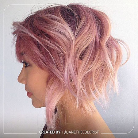Pink Bob Hair