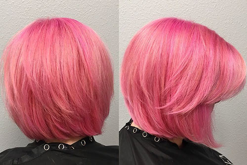 Pink Hairstyles For Short Hair