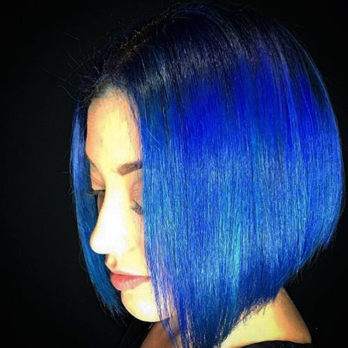 Short Blue Hair Color