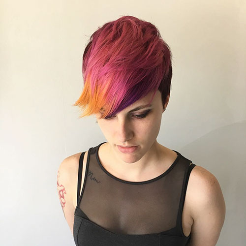 Short Hairstyles Pink