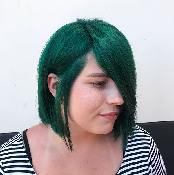 Hairstyles For Short Green Hair