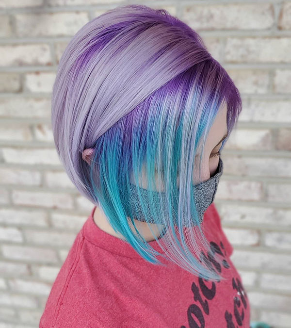 Short Violet Hair Ideas