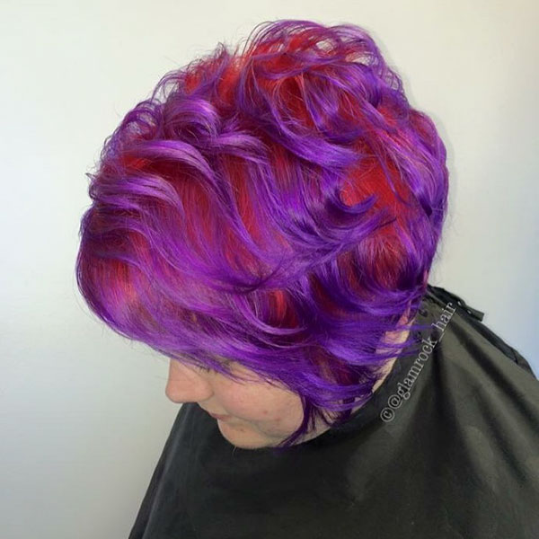 Purple Short Hair