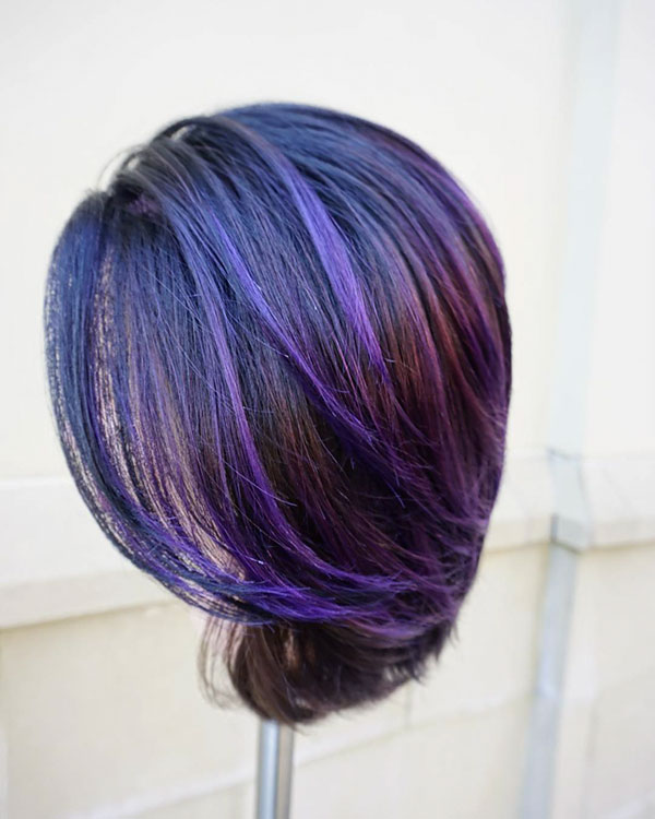 Short Purple Hair Ideas