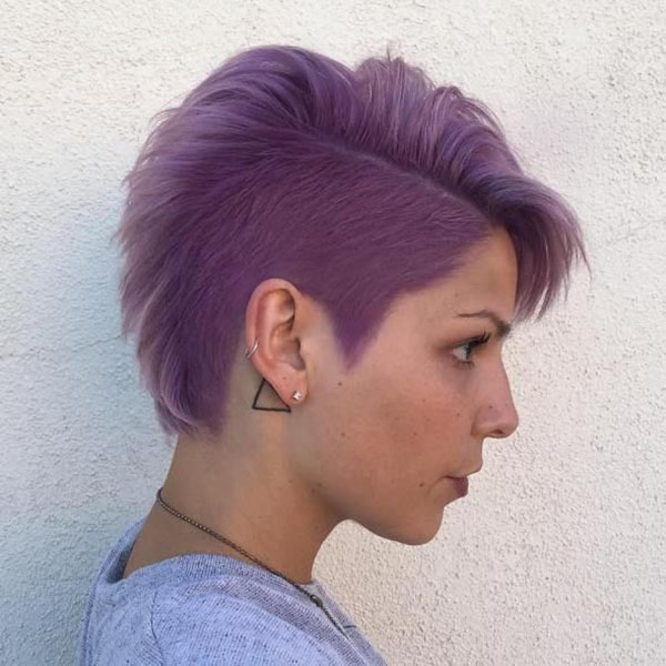 Short Purple Hair