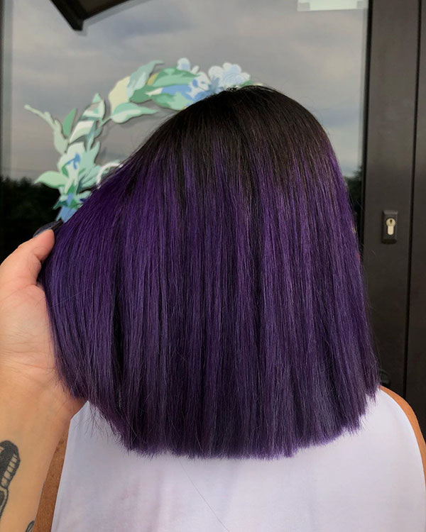 Short Purple Hair